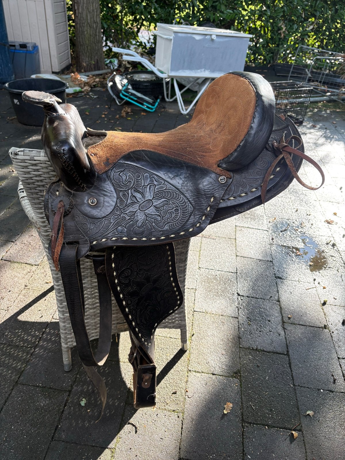 Western zadel te koop, Ophalen