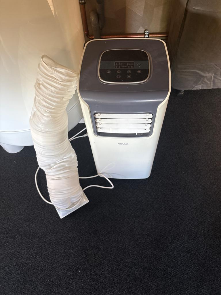Mobiele airco ProLine met afvoerslang, Ophalen, Gebruikt, Minder dan 60 m³, 3 snelheden of meer