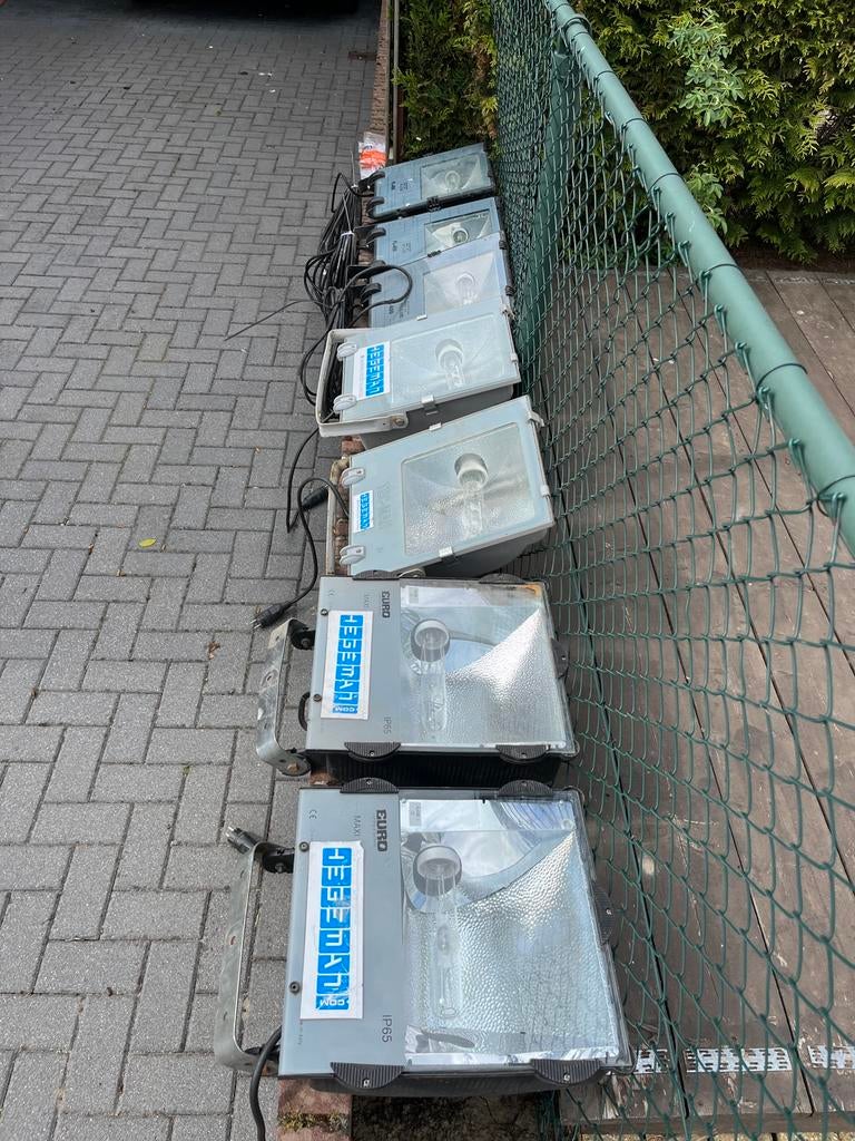 Terreinverlichting, Doe-het-zelf en Verbouw, Bouwverlichting, Ophalen, Gebruikt, 200 tot 500 watt, Lamp met armatuur