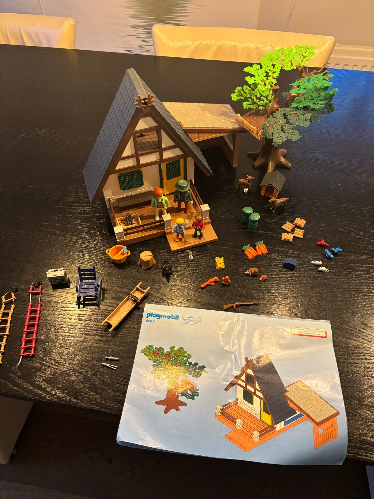 Playmobil Boswachtershuis met boomhut en accessoires, Gebruikt, Gebouw, Complete set, Ophalen of Verzenden