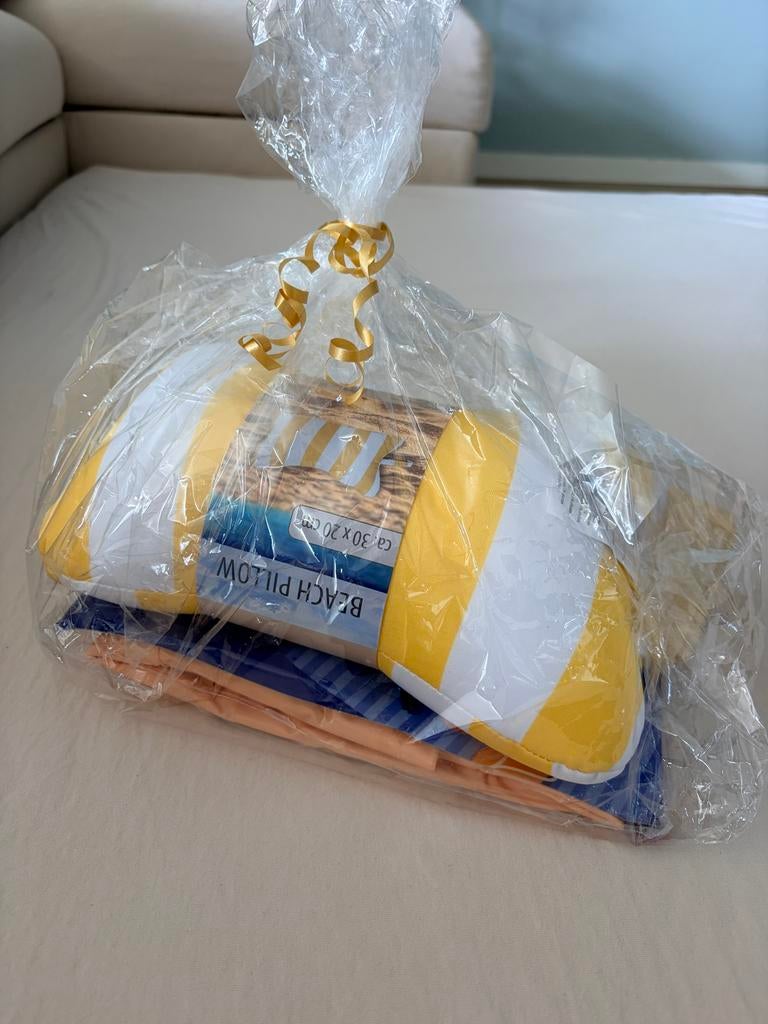 Strandset compleet – luchtbed + strandlaken + kussen, Ophalen of Verzenden, Nieuw, 1-persoons
