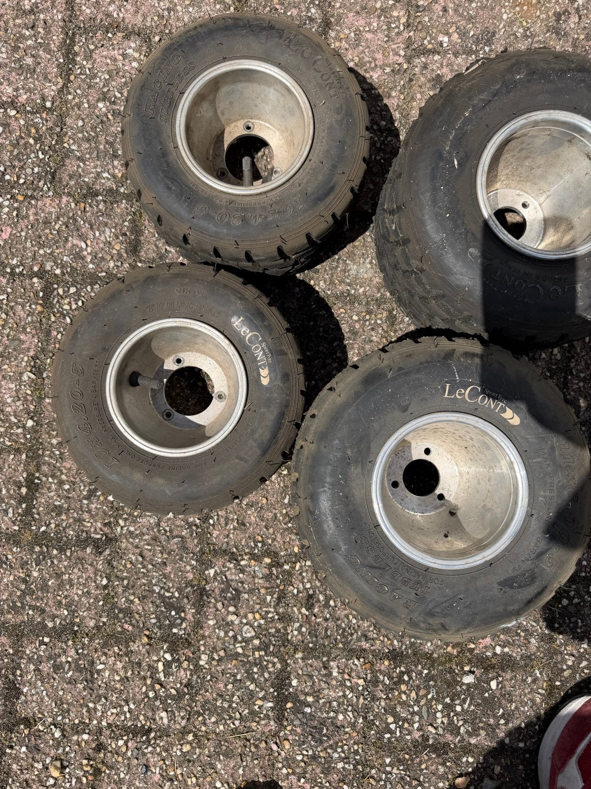 LeCont regenbanden voor kart - Set van 4, Ophalen, Gebruikt