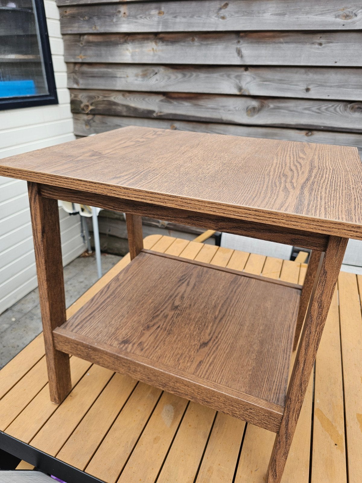 Lunnarp bijzettafel IKEA, Huis en Inrichting, Overige materialen, 55 tot 75 cm, Zo goed als nieuw, Rechthoekig