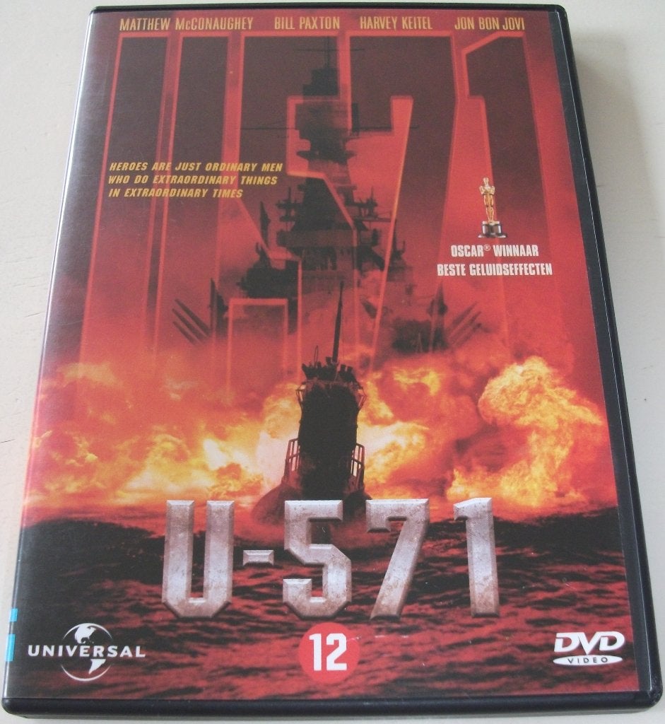 Dvd *** U-571 *** Heroes are just ordinary men, Vanaf 12 jaar, Ophalen of Verzenden, Zo goed als nieuw, Oorlog