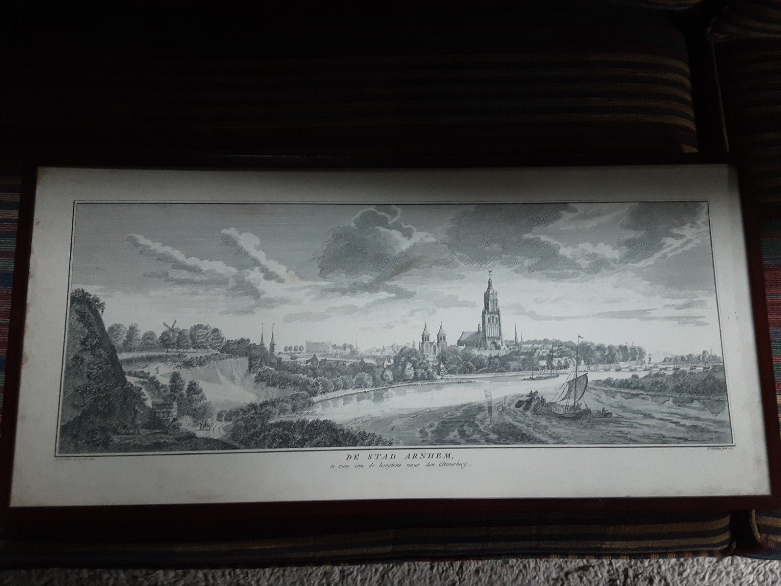 antieke prent Arnhem, Ophalen