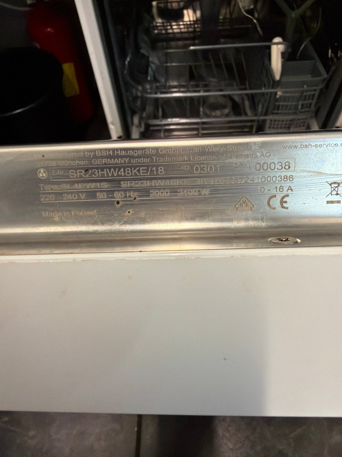 Vaatwasser smal Siemens SR23HW48KE/18, Witgoed en Apparatuur, Eco programma, Ophalen of Verzenden, Zo goed als nieuw, 85 tot 90 cm