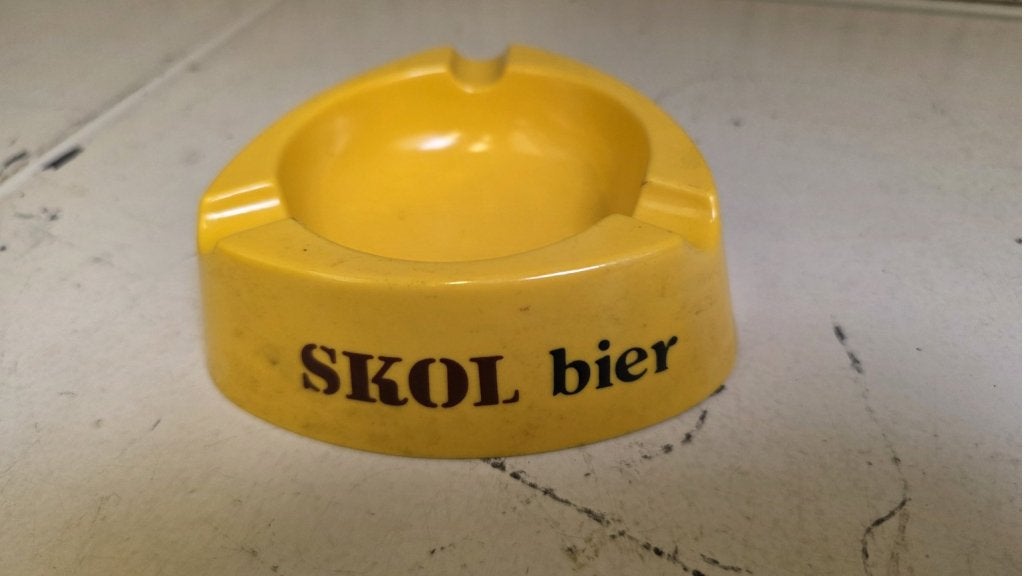 Vintage Skol bier asbak uit de jaren 70/80, Ophalen of Verzenden