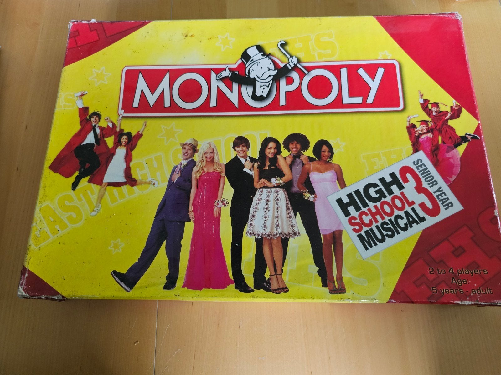 Monopoly High School Musical Senior Year - Doos beschadigd, Ophalen of Verzenden, Zo goed als nieuw
