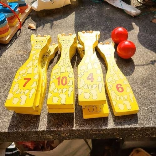 Grote verzameling houten speelgoed, Ophalen of Verzenden, Zo goed als nieuw