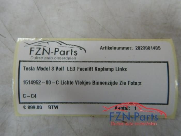 Foto 8 van Tesla Model 3 Volled Facelift Koplamp Links