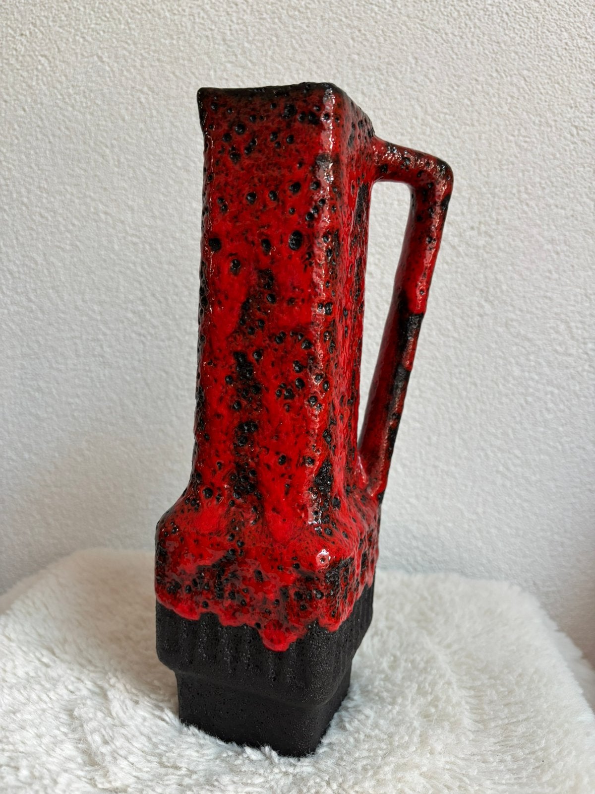 Fat lava vaas Stein Keramik West-Germany 28 cm, Ophalen of Verzenden