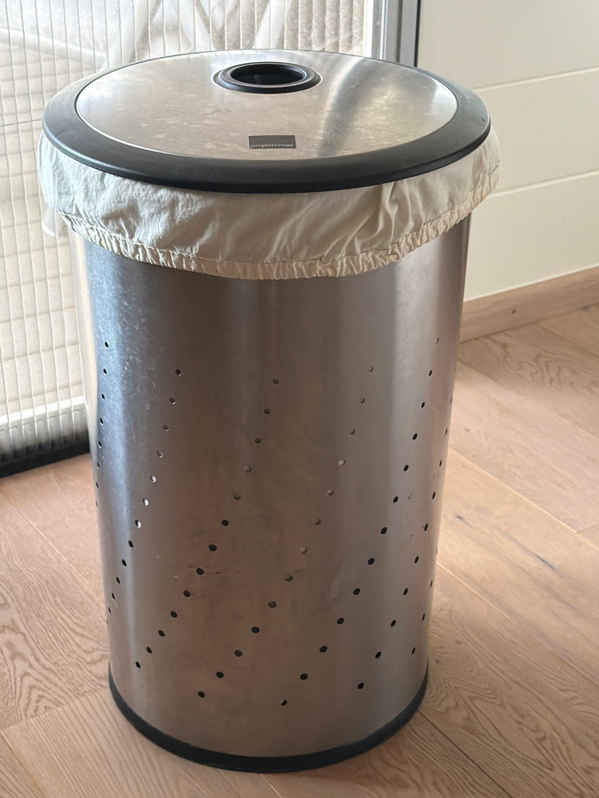 Simplehuman RVS Wasverzamelaar, 40 liter of meer, Ophalen, Zo goed als nieuw, Rvs