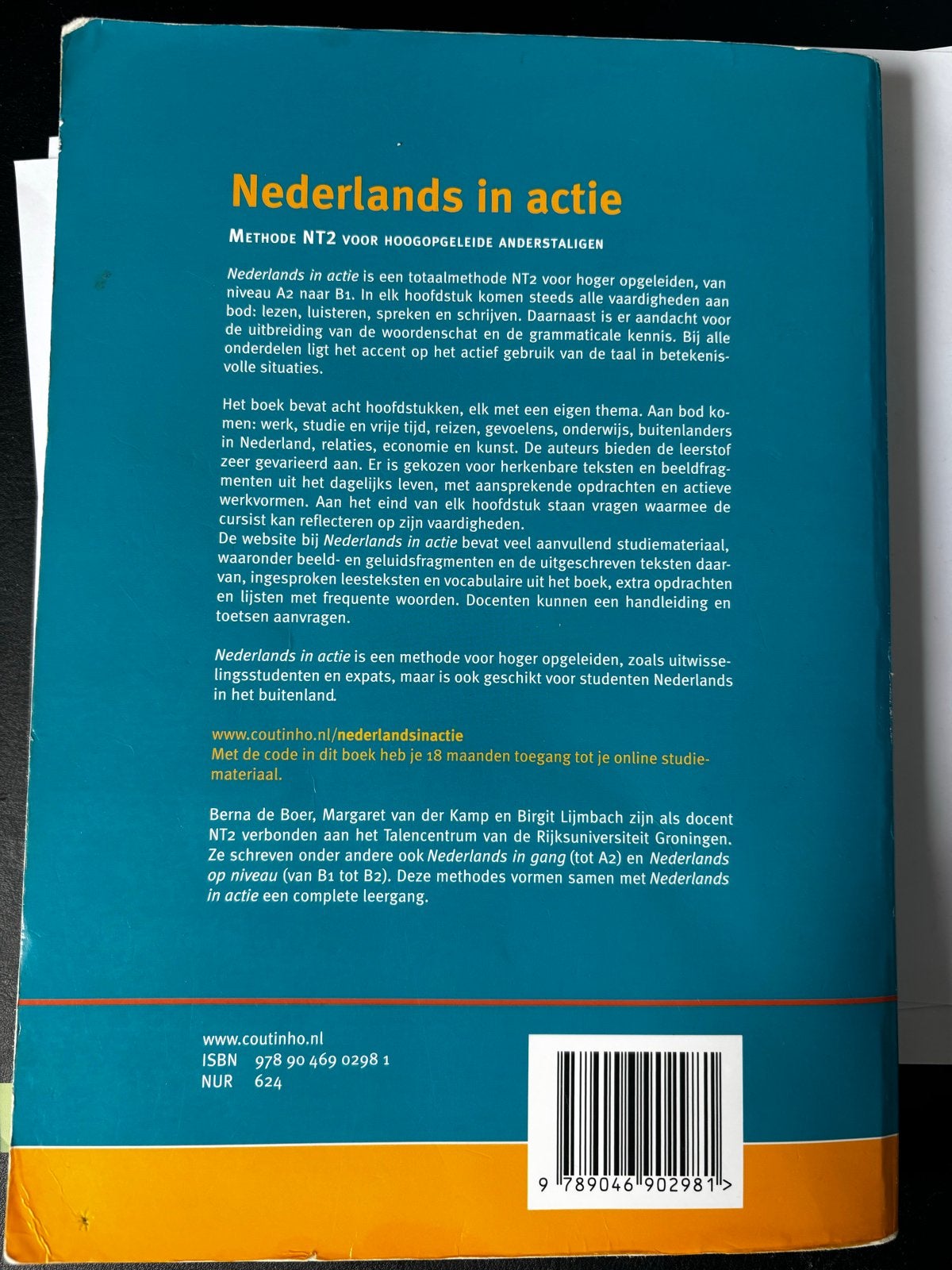 Nederlands in actie - NT2 voor hoger opgeleiden, Verzenden, Alpha, Gelezen, HBO