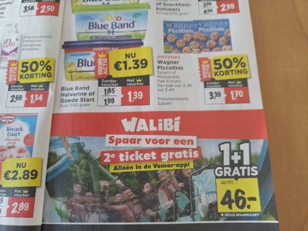 code walibi, Tickets en Kaartjes, Eén persoon, Ticket of Toegangskaart