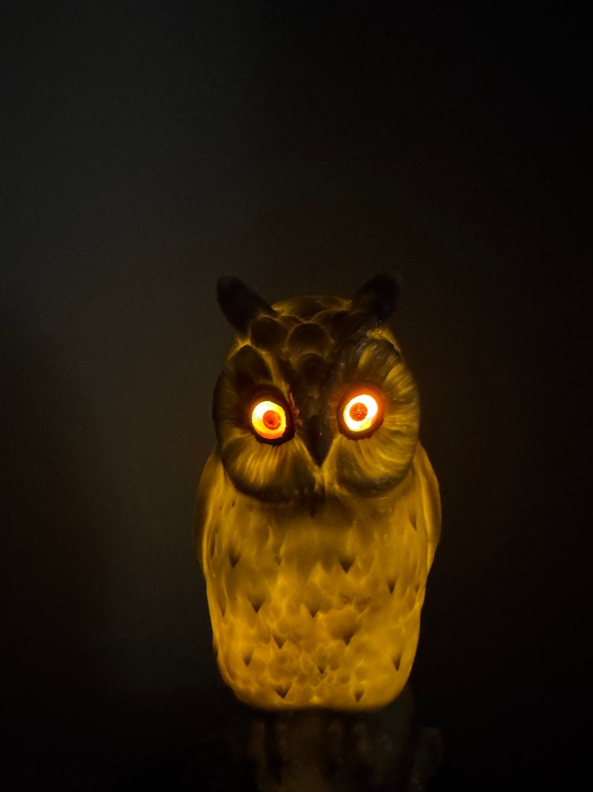 Oud / vintage lamp nachtlampje uil porselein verlichting, Antiek en Kunst, Ophalen of Verzenden