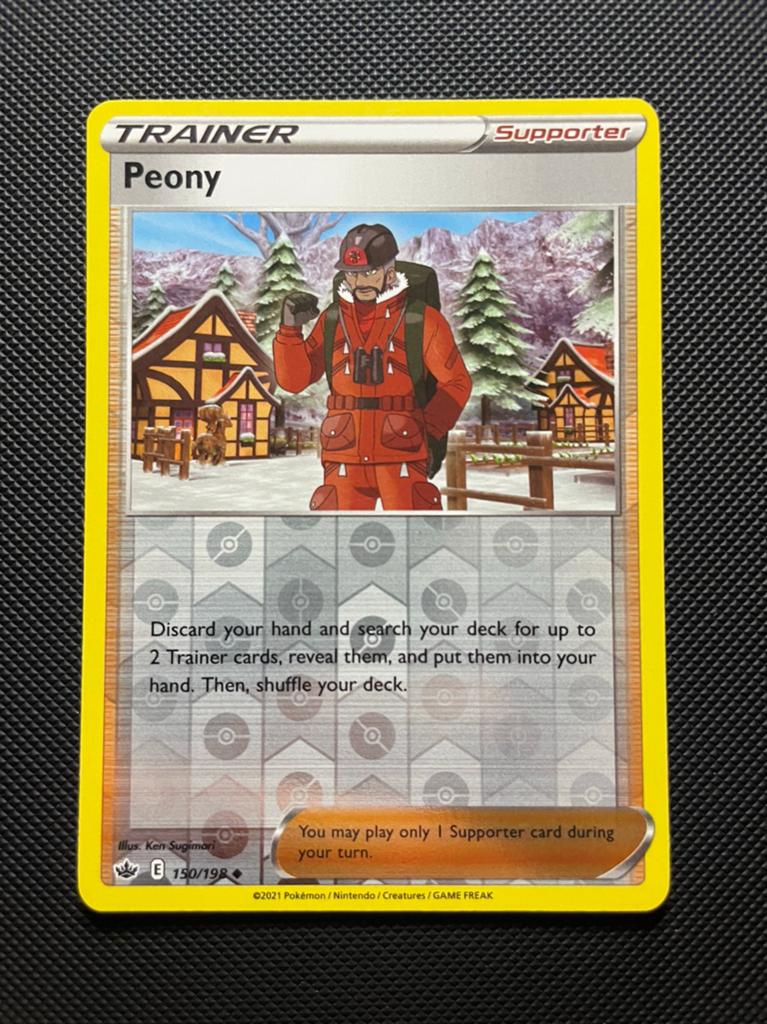 Peony 150/198 Reverse Holo Chilling Reign Packfresh, Ophalen of Verzenden, Zo goed als nieuw