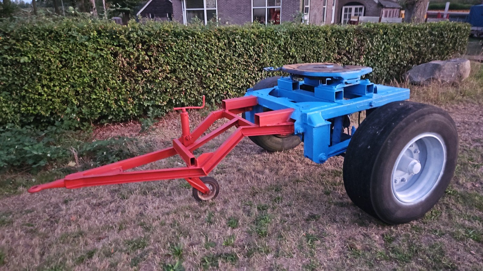 landbouwdolly enkelas, Ophalen