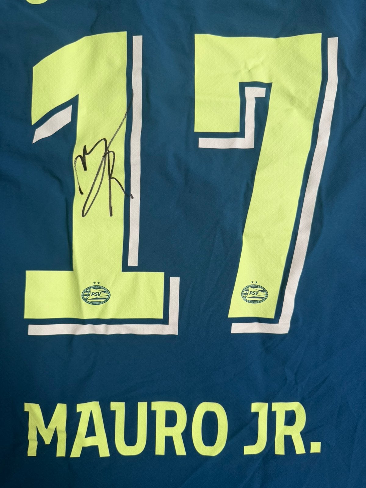 Mauro Júnior 17 PSV match worn shirt (SC Heerenveen uit 0-8), Maat M, Ophalen of Verzenden, Zo goed als nieuw, Shirt