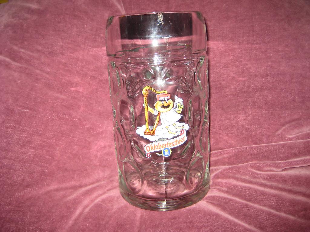 Glazen bierkruik, Oktoberfest Hofbräuhaus (273), Verzamelen, Biermerken, Ophalen of Verzenden, Zo goed als nieuw, Overige typen