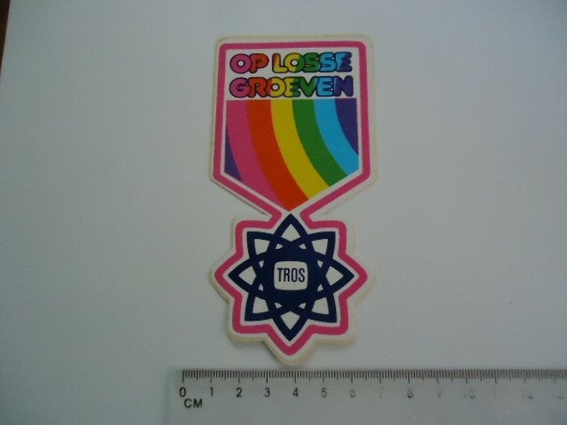 sticker oud OP LOSSE GROEVEN volle toeren chiel montagne, Verzenden, Zo goed als nieuw, Bedrijf of Vereniging