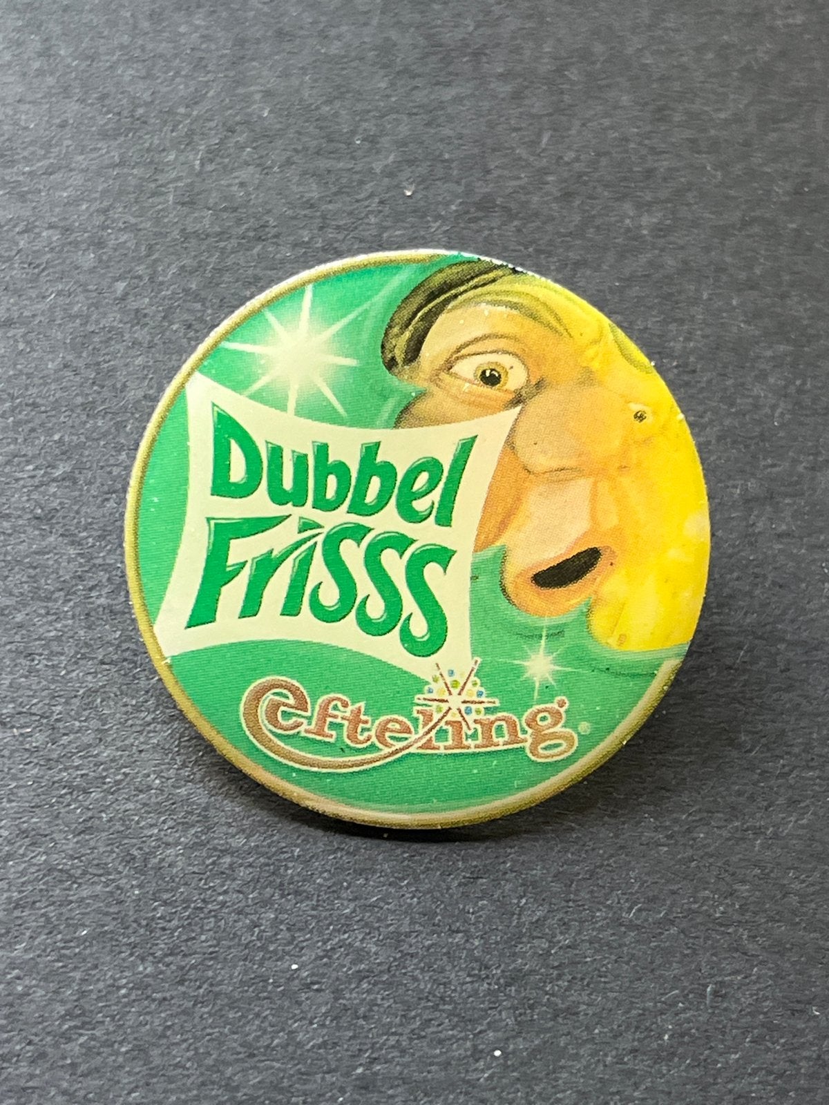 Efteling Dubbelfrisss Pin - Zeldzaam verzamelobject, Gebruikt, Efteling, Ophalen of Verzenden, Button of Speldje