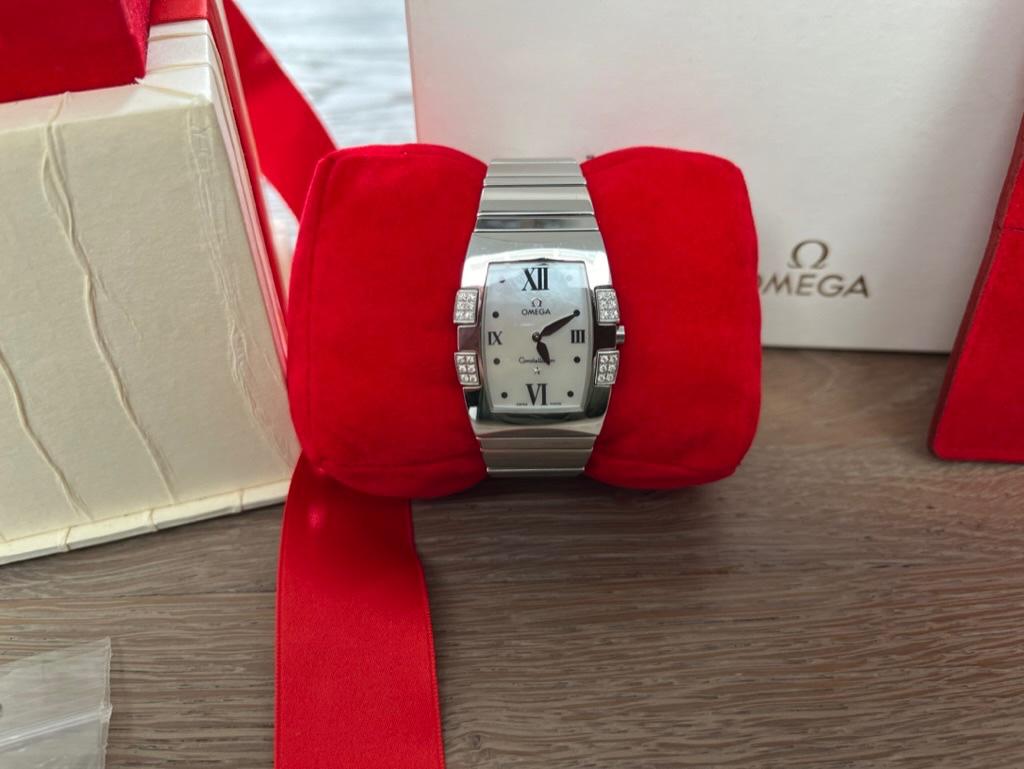 Origineel Omega Constellation dames horloge - Full Set 2007, Overige merken, Staal, Staal, Polshorloge