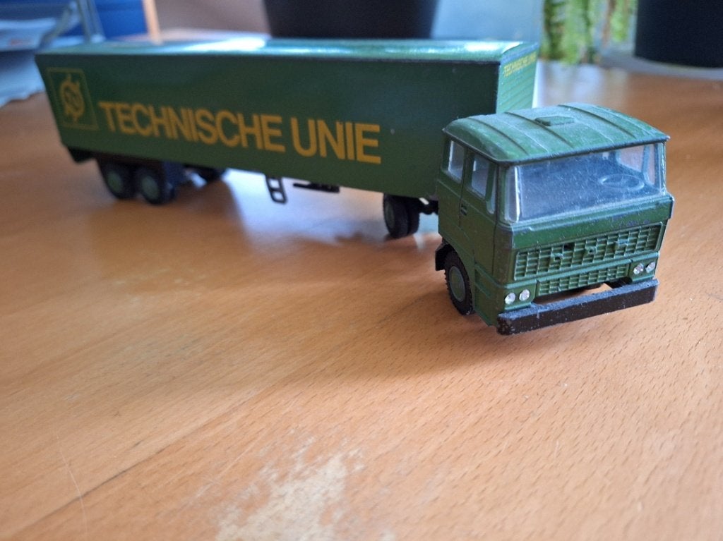 Lion Toys DAF Technische Unie, Hobby en Vrije tijd, Modelauto's | 1:50, Ophalen of Verzenden, Zo goed als nieuw, Bus of Vrachtwagen