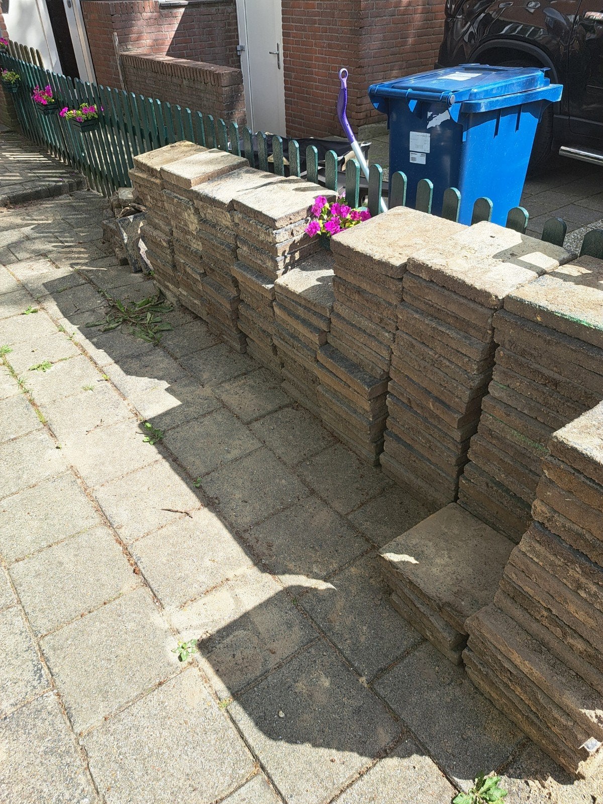 Gebruikte terrastegels, 30x30 cm, ca. 10 m², Ophalen, Gebruikt, 10 m² of meer, Beton
