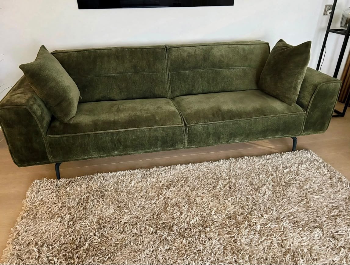 Te koop: luxe 3,5 zits bank - als nieuw!, 75 tot 100 cm, Ophalen of Verzenden, Zo goed als nieuw, Stof