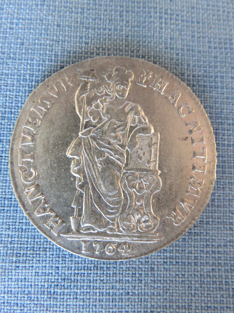 Gulden in zilver – Gelderland 1764, 1 gulden, Vóór koninkrijk, Zilver, Ophalen of Verzenden