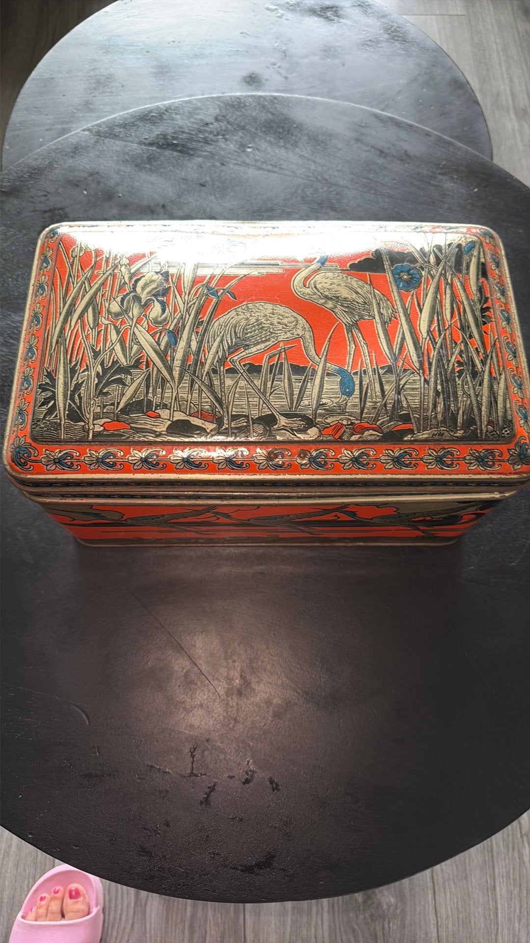 Vintage art deco blik, Ophalen of Verzenden, Zo goed als nieuw, Overige
