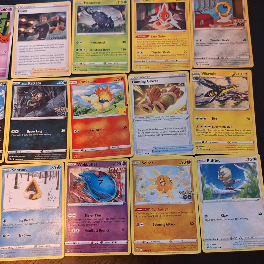 Diverse Pokémon kaarten - Common/Uncommon/Rare, Ophalen, Zo goed als nieuw, Meerdere kaarten