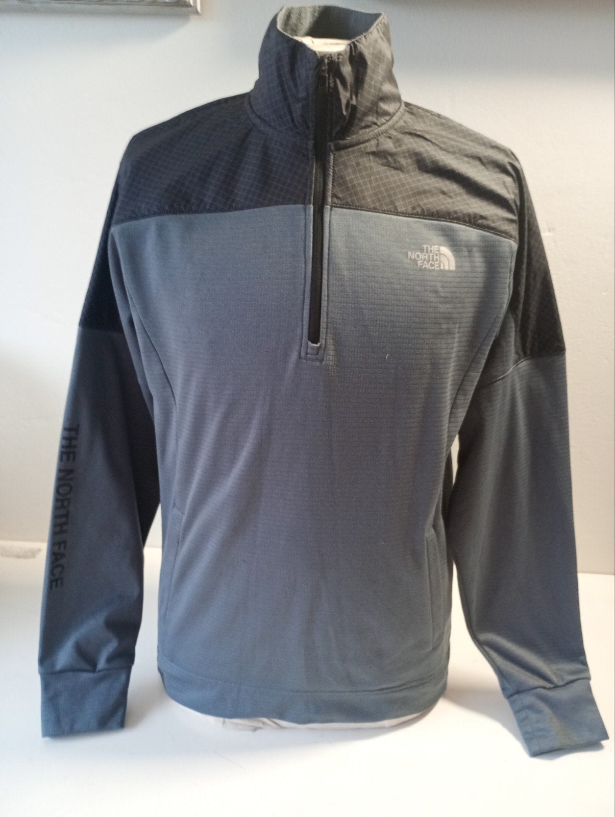 The North Face heren trui grijs S met foutje, Verzenden, The North Face, Gedragen, The North Face