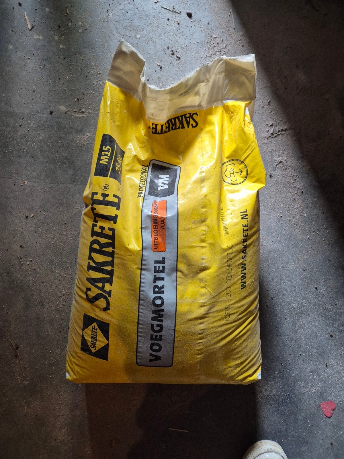 NIEUW Sakrete Voegmortel UA (25 kg), Ophalen, Overige typen, Minder dan 20 cm, 10 m² of meer