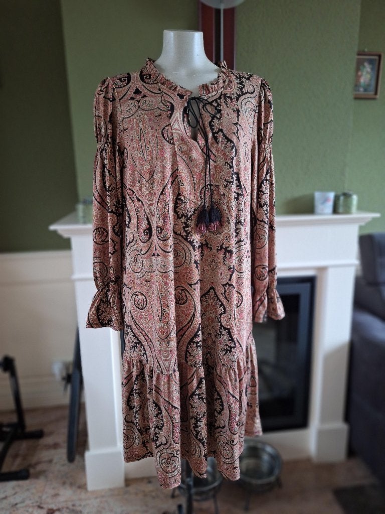 K-Design K Design nieuwe roze zwarte jurk XXL, Kleding | Dames, K-design, Verzenden, Maat 46/48 (XL) of groter, Nieuw