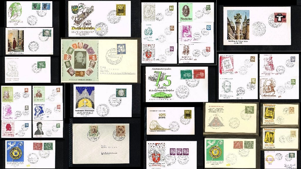 Leuk setje van 33 FDC's Duitsland tussen 1959 en 1961 [X46a], Postzegels en Munten, Ophalen of Verzenden, Europa
