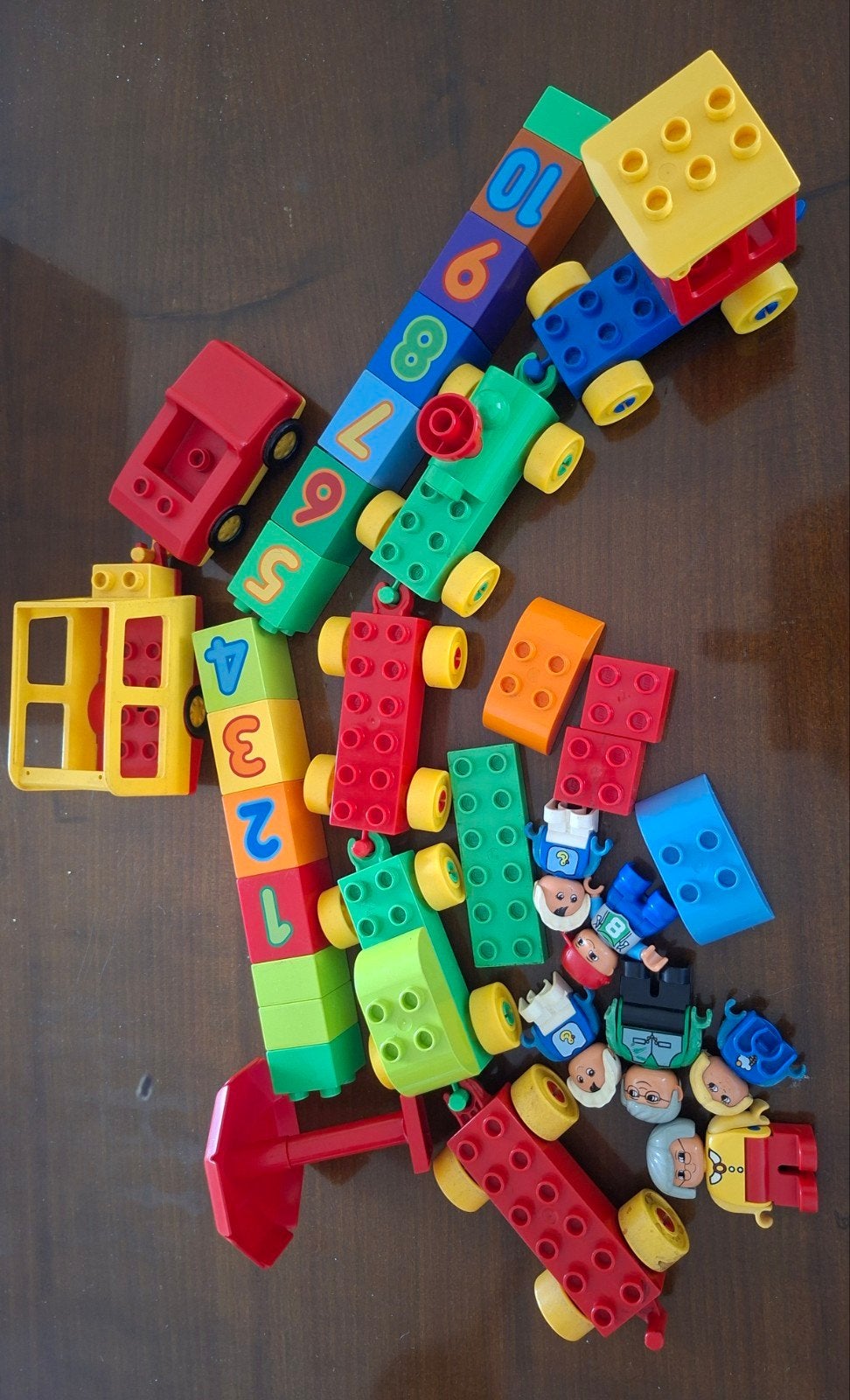Duplo Cijferblokken, trein en diverse blokken met poppetjes, Ophalen, Inclusief minifiguren, Gebruikt, Overige thema's
