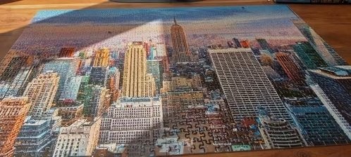 New York Puzzel, Verzenden, 500 t/m 1500 stukjes, Nieuw, Legpuzzel