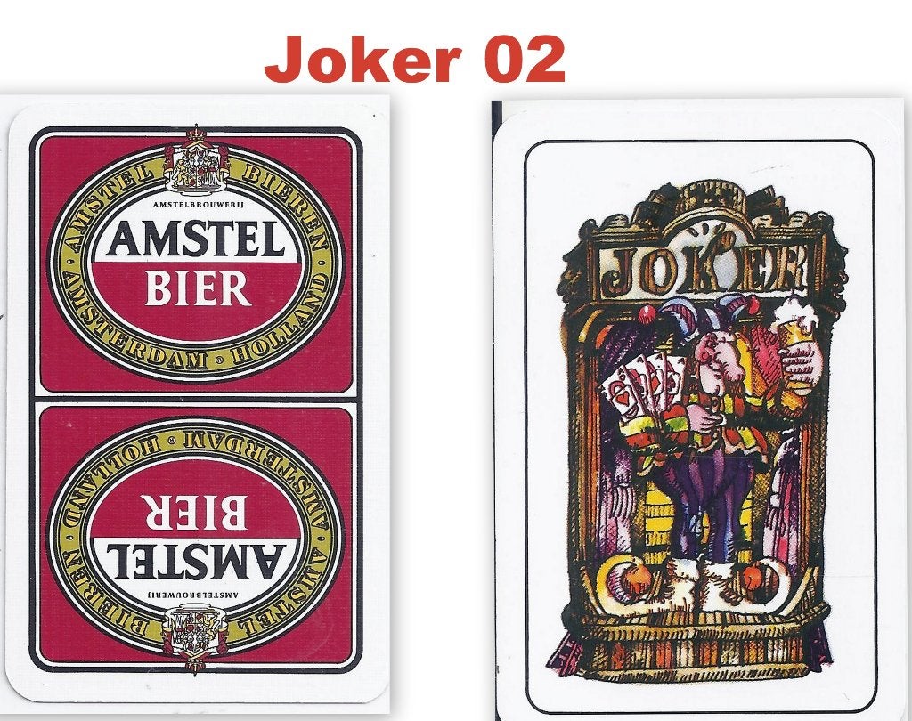 So joker 02: amstel bier ( rood ), Ophalen of Verzenden, Zo goed als nieuw, Joker(s)