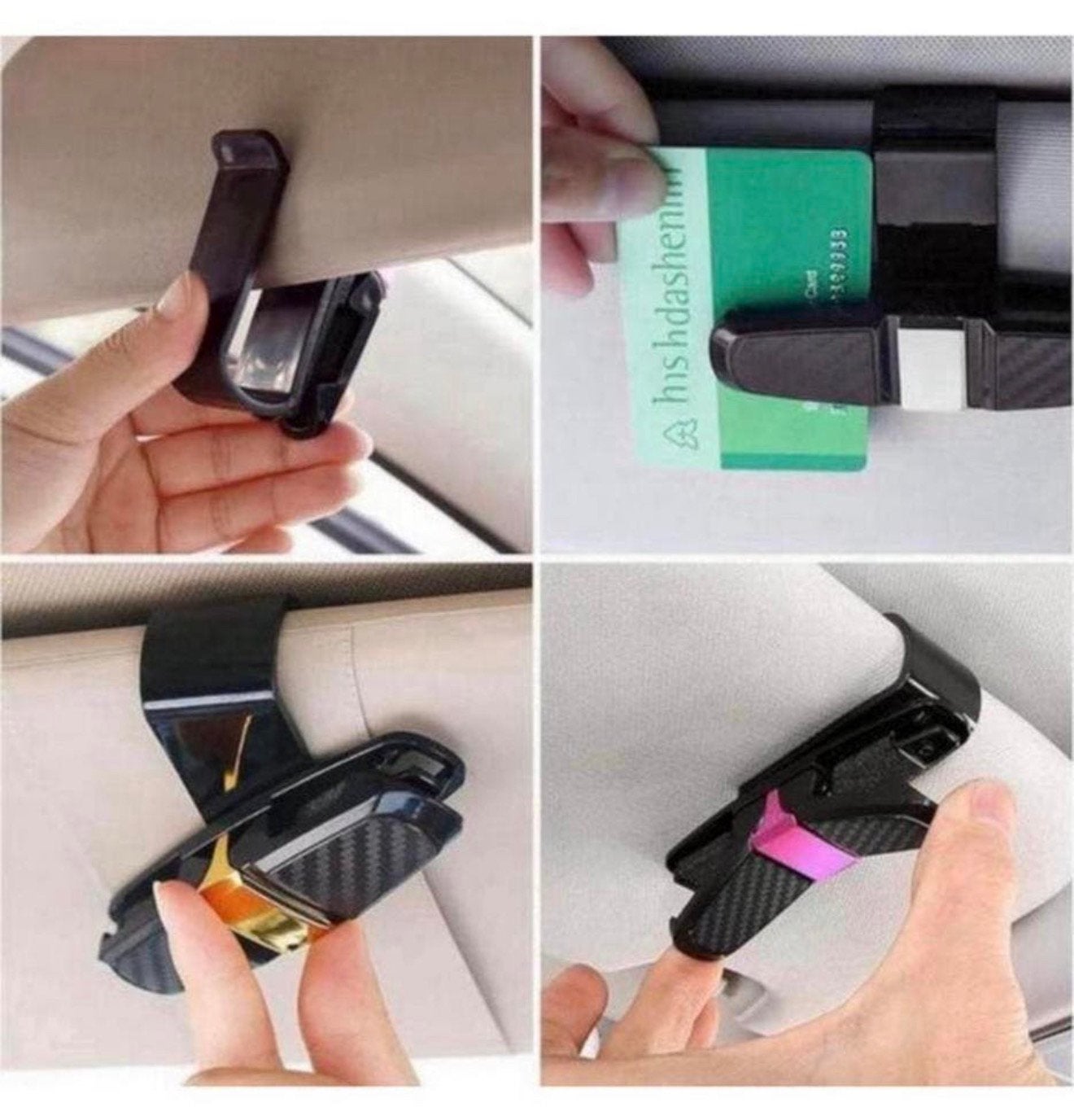8 X auto organizer clips tassenhouder zonnebril houder pasje, Nieuw, Ophalen of Verzenden, H, H