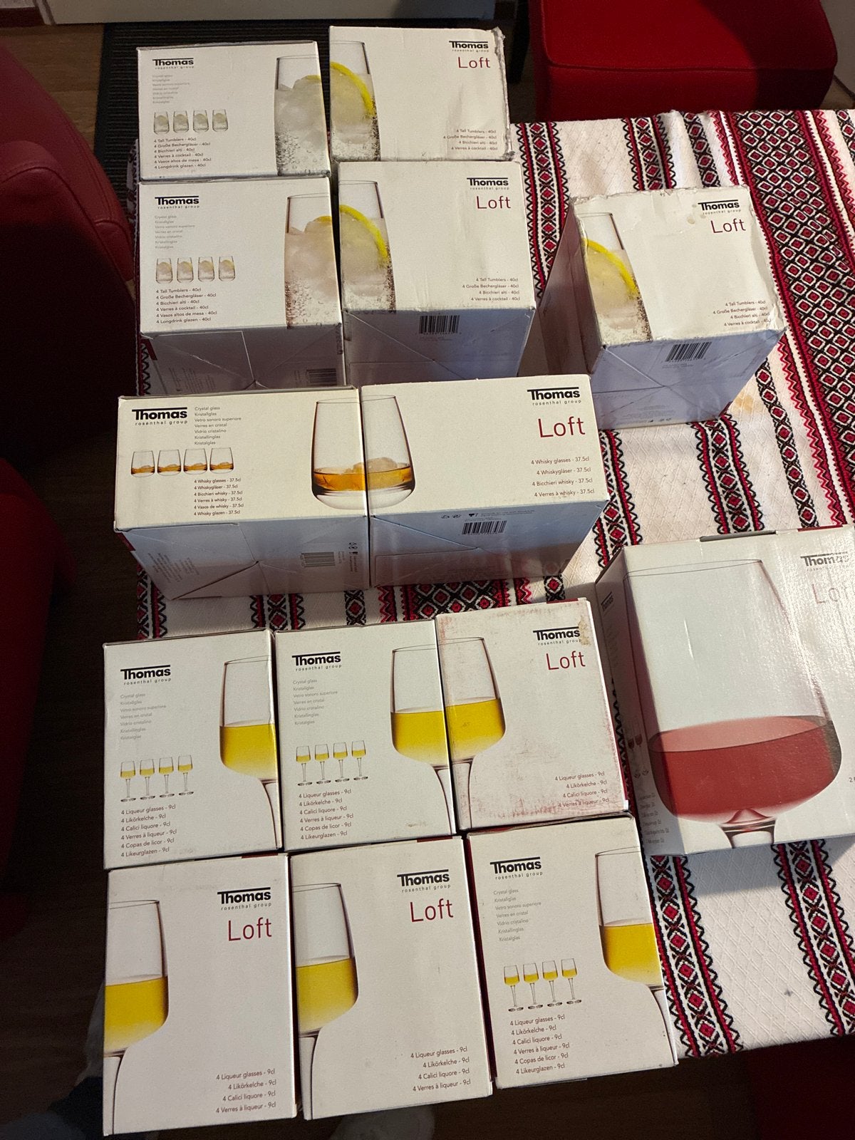 Thomas Loft Glazen Set: Longdrink, Whiskey, Likeur, Rode Wij, Ophalen, Glas of Glazen, Effen, Glas