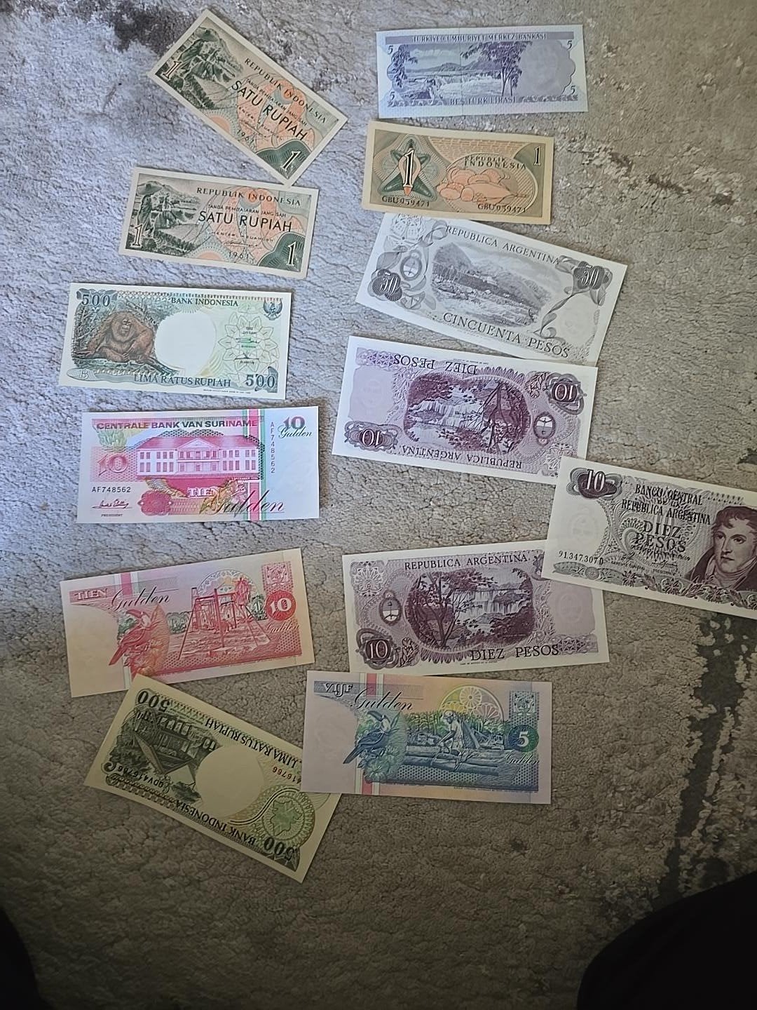 Verzameling oud buitenlands papiergeld, Ophalen of Verzenden, Overige landen, Setje