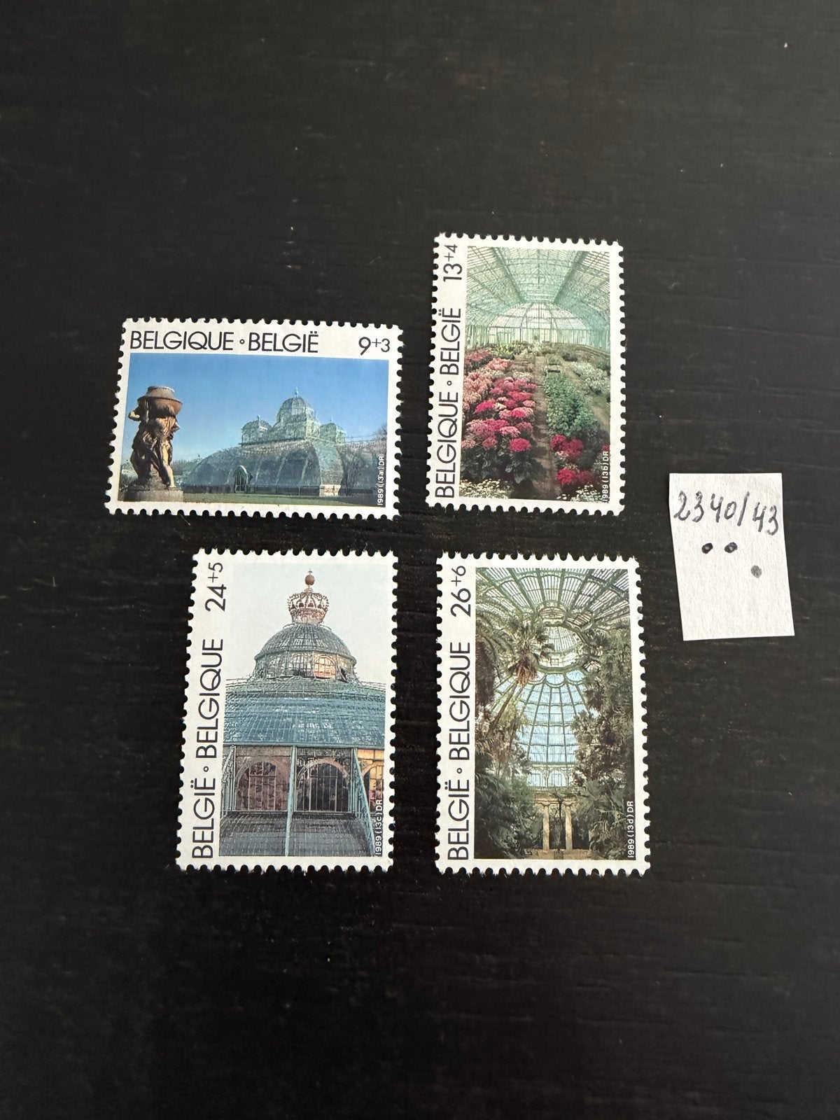 Belgische Postzegels - Koninklijke Serres van Laken 1989, Postzegels en Munten, Postzegels | Europa | België, Frankeerzegel, Ophalen of Verzenden