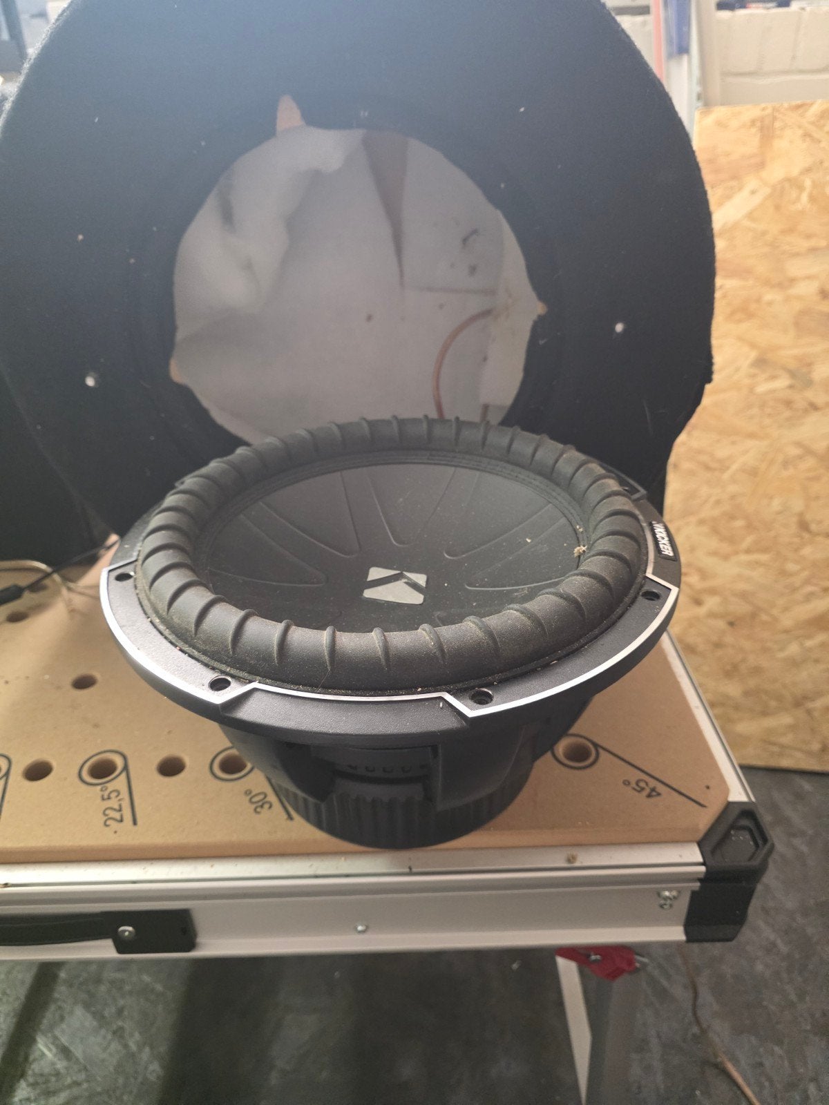 Kicker Compq 42CWQ122 12 inch subwoofer 850W, Ophalen, Gebruikt