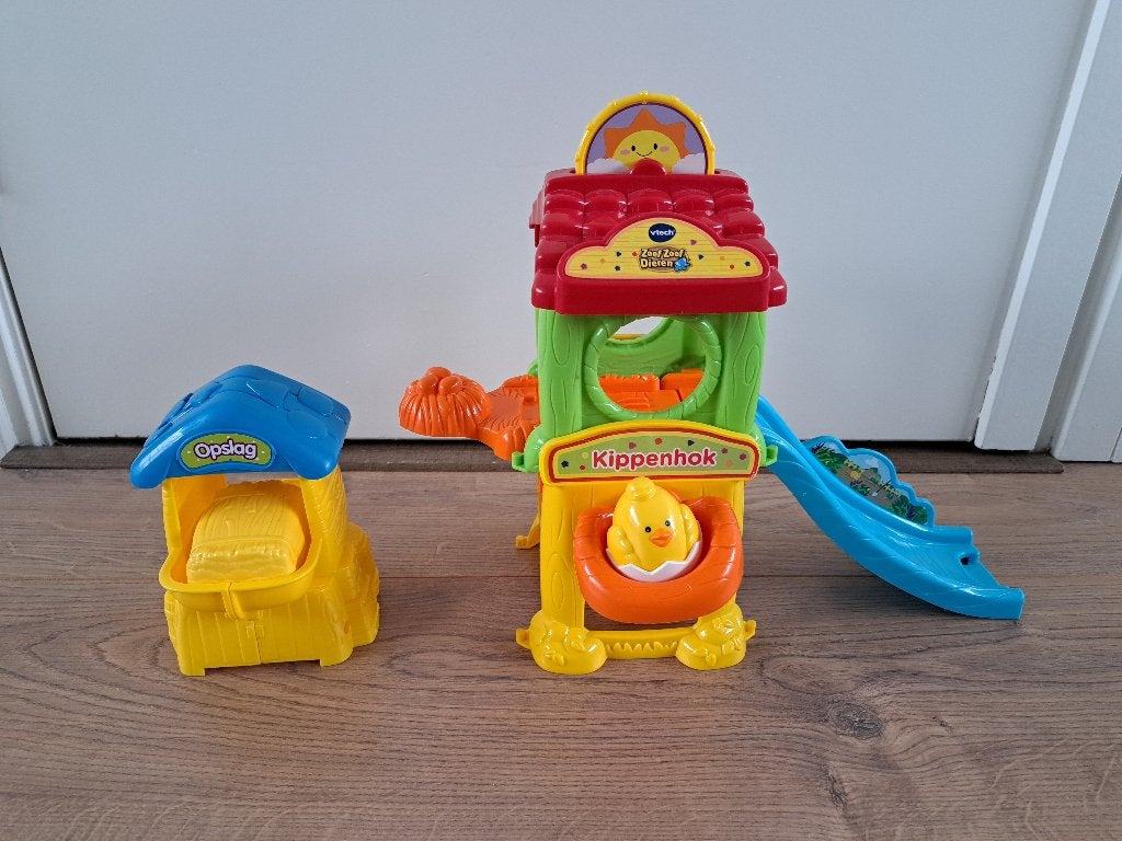 Vtech Zoef Zoef Dieren Kippenhok en Opslag - met kuikentje, Ophalen of Verzenden, Gebruikt, 2 tot 4 jaar