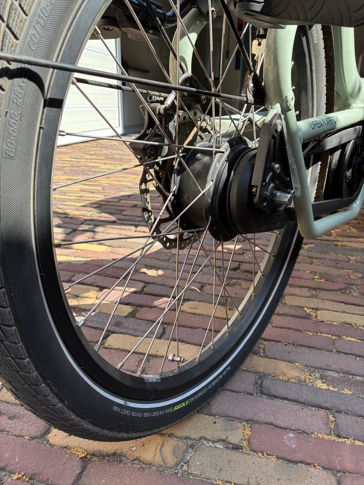 Urban Arrow Performance Essential 400WH - Als nieuw, Goederen, Elektrisch, Zo goed als nieuw, Schijfrem