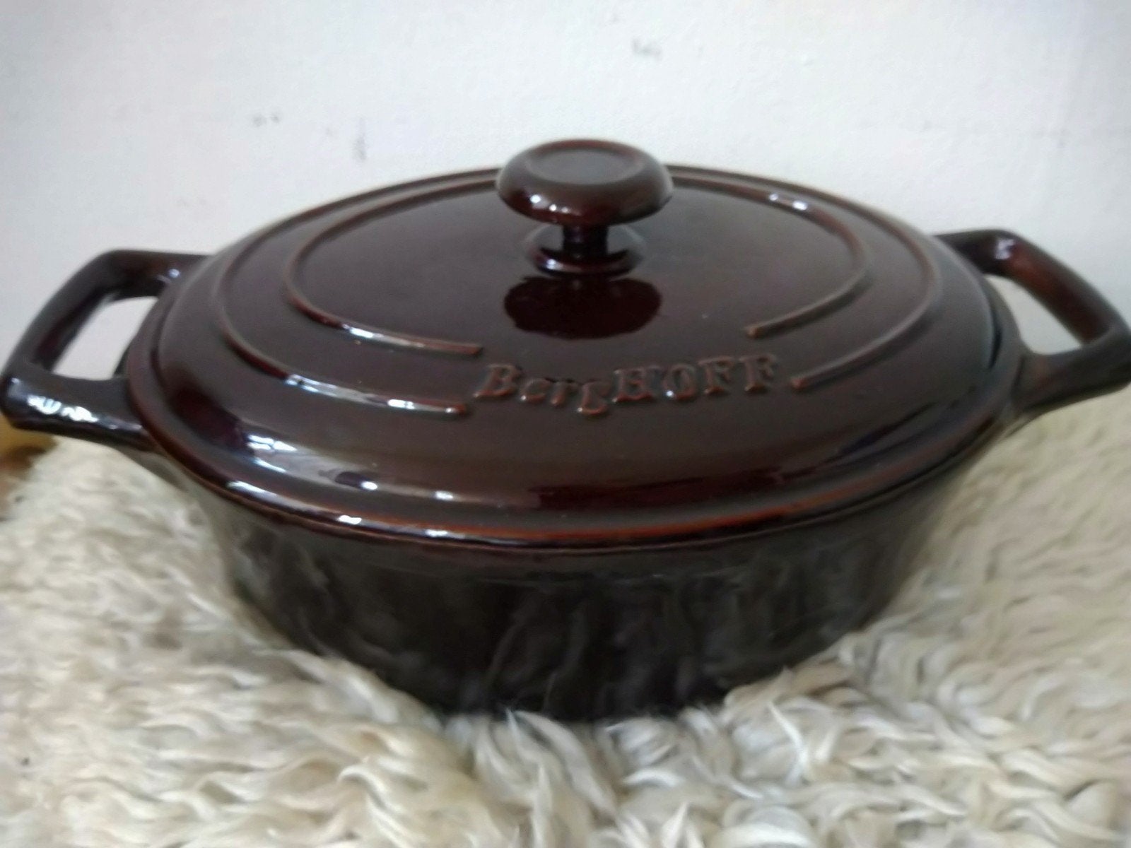 Berghoff gietijzeren pan, Huis en Inrichting, Keuken | Potten en Pannen, Ophalen of Verzenden, Gebruikt, Gietijzer