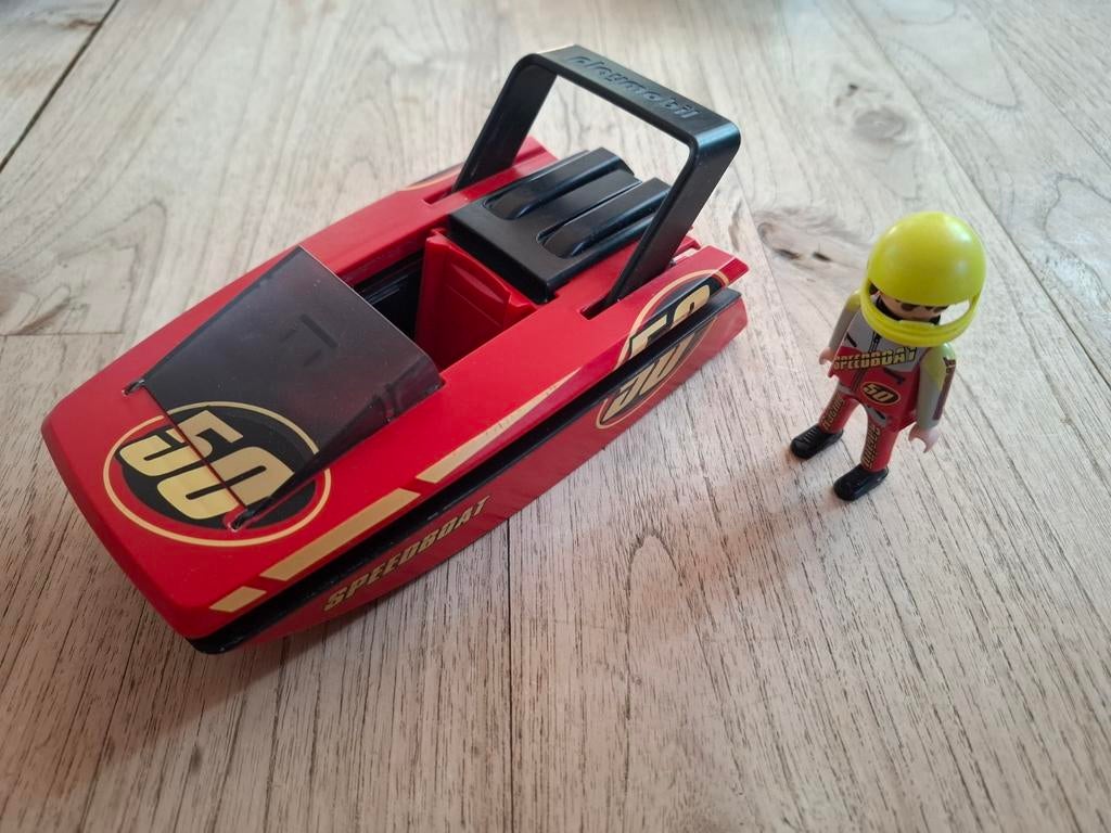 Playmobil set 4341 Click&Go speedboot, Ophalen of Verzenden, Gebruikt