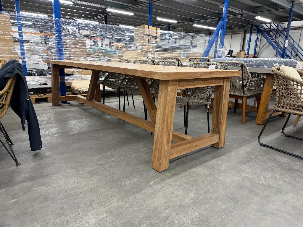 Benoa Alba dining tuintafel 300x100cm teakhout, Tuin en Terras, Tuintafels, Aston Martinlaan 36, Teakhout, Zo goed als nieuw, Benoa