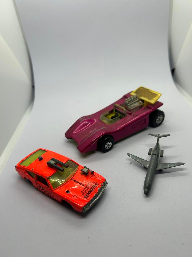 Vintage diecast Siku Lamborghini Speed Kings Plane lot, Ophalen of Verzenden, Zo goed als nieuw, Auto